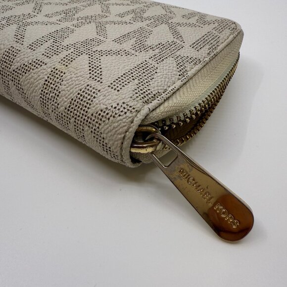 Michael Kors Beige Logo Wristlet Wallet - Picture 3 of 5